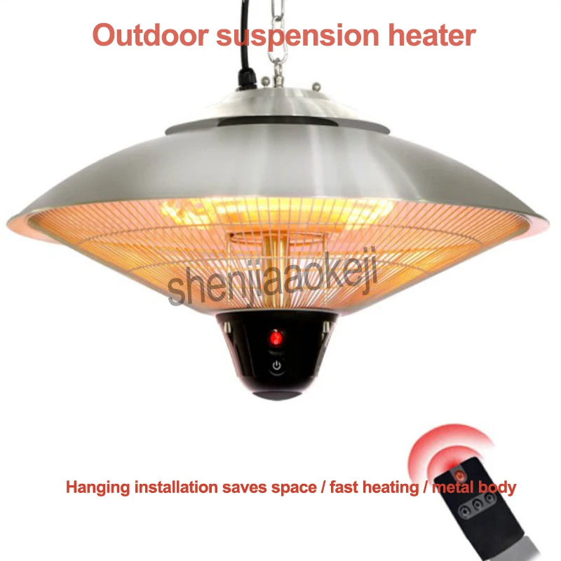 Stainless Steel Outdoor suspension heater Commercial Umbrella-shape Heater Hanging Restaurant Cafe Hotel Office Electric Heater