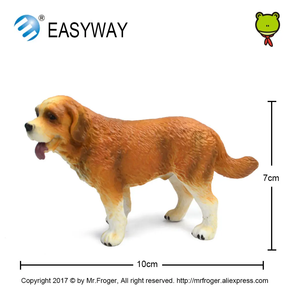 EASYWAY Gốc Động Vật Nông Trại Nhựa Saint Bernard Mô Hình Chó Mini Đời Sống Thực Tế Động Vật Nhân Vật Hành Động Trẻ Em Đồ Chơi dành cho Trẻ Em Quà Tặng