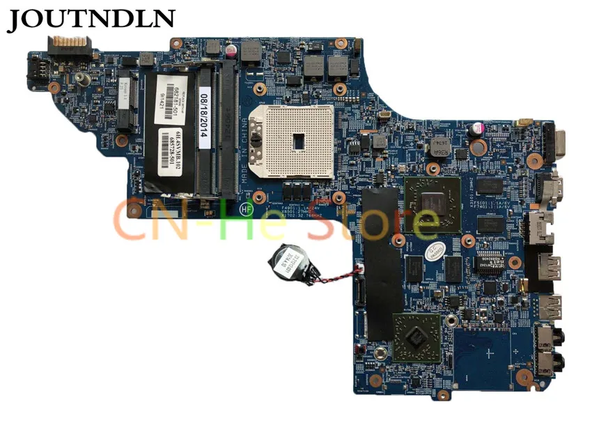 

JOUTNDLN FOR HP DV6T DV6-7000 Laptop Motherboard HD7670 1GB 55.4XR01.003 48.4SV01.011 682181-001 682181-501 Free CPU 100% work