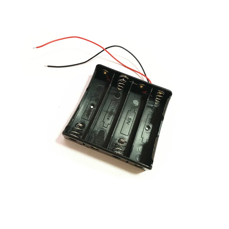 4 Slots Plastic Battery Holder Storage Box Case For 4x 18650 Rechargeable Battery