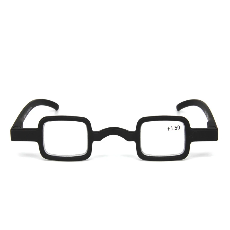 Zilead – lunettes de lecture classiques à petite monture carrée, verres transparents noirs, presbytes, pour femmes et hommes + 1.5 + 2.0 + 2.5