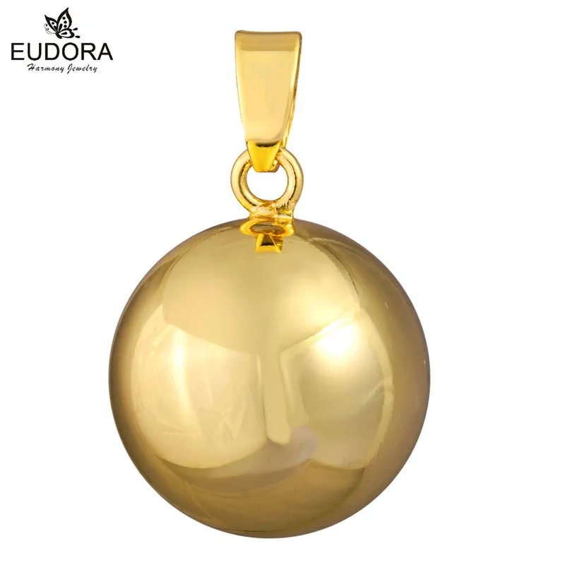 Gold Color Chime Bell Belly Necklace Harmony Bola Pendant Maternity Ball Musical Bell Pregnancy Ball Mexico Bola Women Pendants