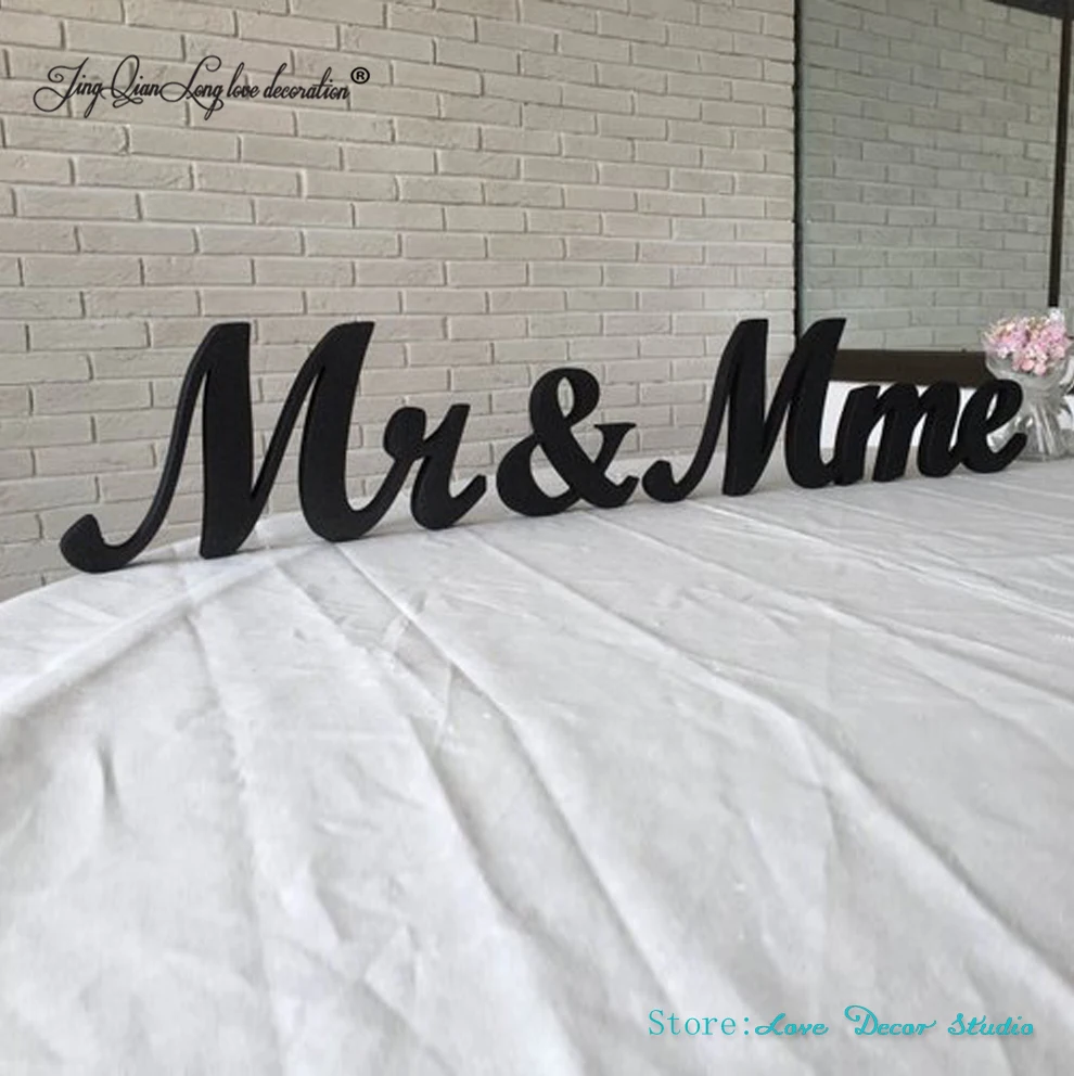 Mr and Mme Wedding Signs, Monsieur and Madame, Mister and Madame, Stable Letters