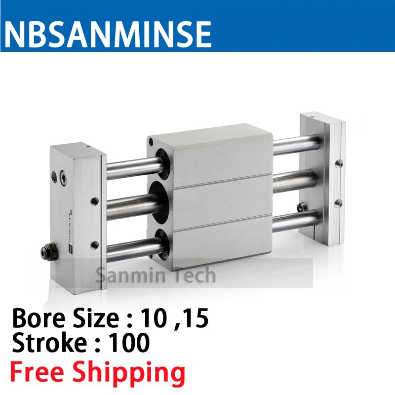 CY1L 10 15mm Magnetically Coupled Rodless Cylinder Type Pneumatic Compressed Hydraulic Components NBSANMINSE 2