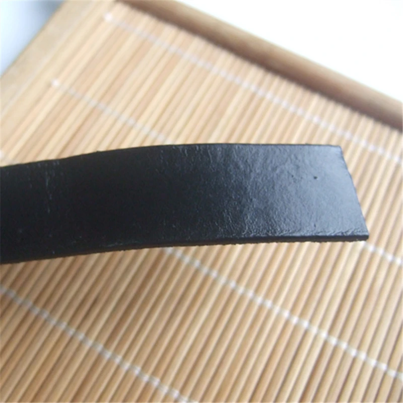 1 Meter 15*2mm Flat Genuine Leather Black Brown Fashion Strap Jewelry Making Findings Parts Accessories