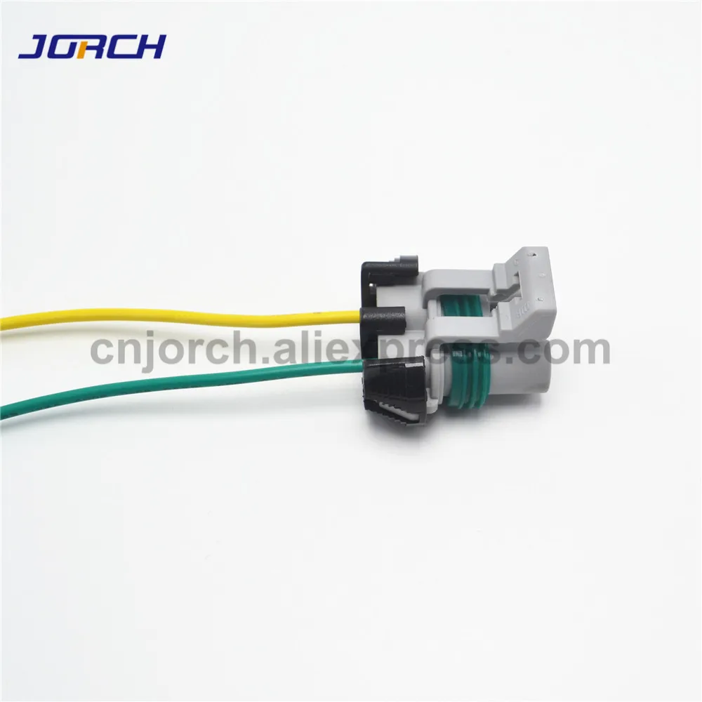 2sets 6.3mm Ford fan plug electronic wire harness headlamp plug power ABS pump Connector with 20cm cable 15363990