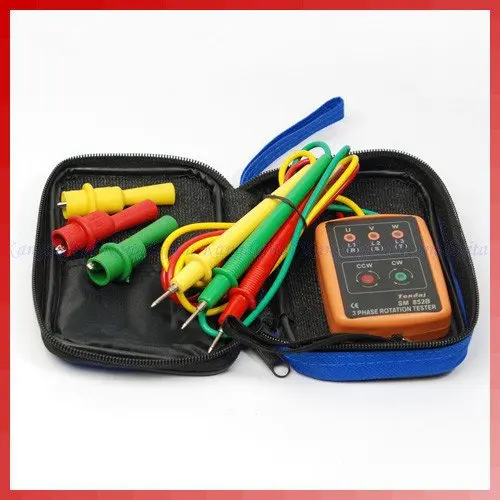 3 Phase Sequence Rotation Indicator Tester Dropshipping Phase Indicator Diagnostic Tool SM852B