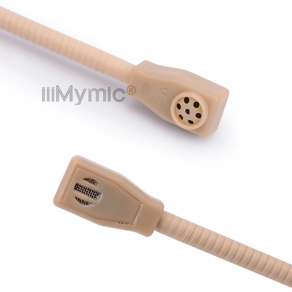 ميكروفون مكثف لسماعات الرأس باللون البيج الاحترافي بثلاثة دبابيس، ميكروفون متعدد الاتجاهات لنظام AKG اللاسلكي TA3F 3 Pin XLR