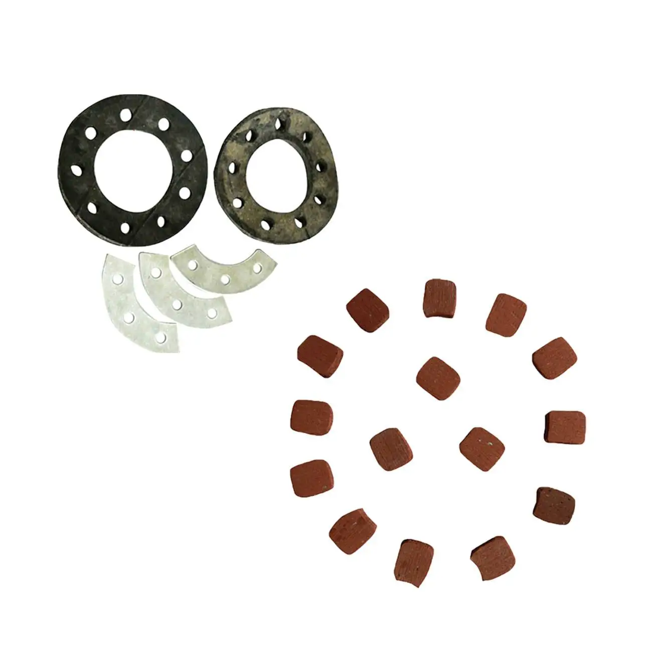 Sprocket Mount Kit&15xSquare Clutch Pads For 49cc 80cc 2 Stroke Motorized Bike