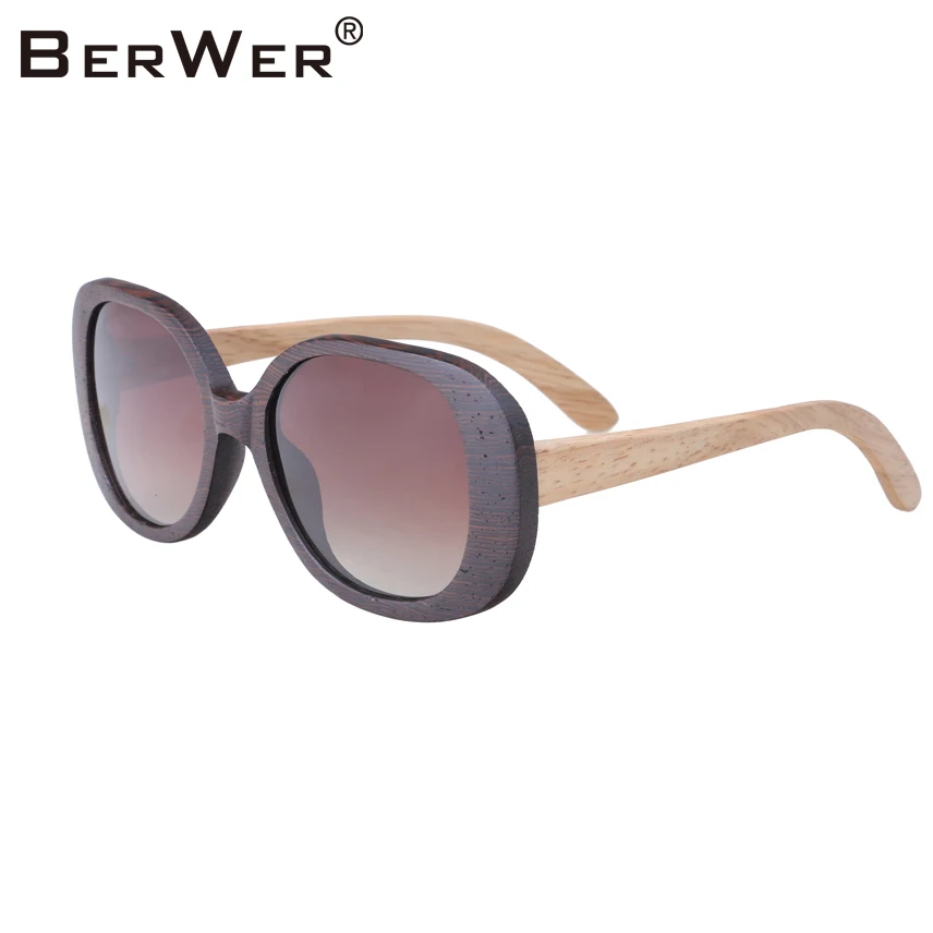 

BerWer Brand Design Luxury Sunglasses Women Original Wood Handmade Sun Glasses Man Fashion Vintage Style