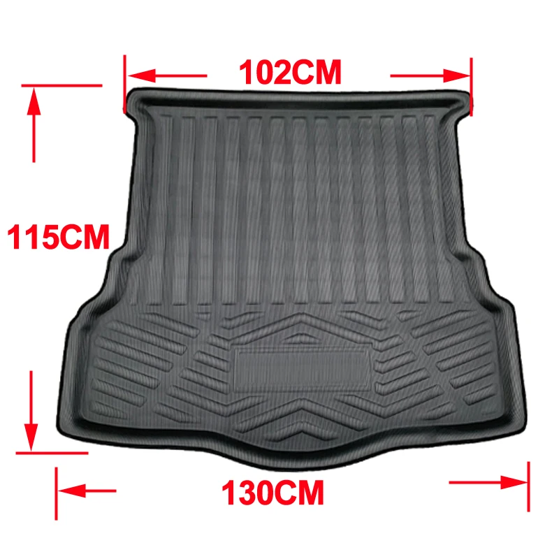 Auto Rear Boot Cargo Liner Tray Trunk Luggage Floor Carpet Mat Carpets Pad For Ford Fusion 2013 - 2017 2018 2019 Mondeo 2015-19