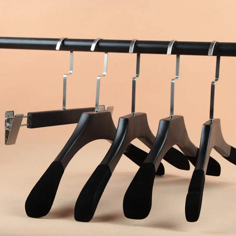 10pcs/lot 38cm-45cm Solid Wooden Hanger/Drying Wood Without Marks/Pants Racks (30pcs can LOGO)