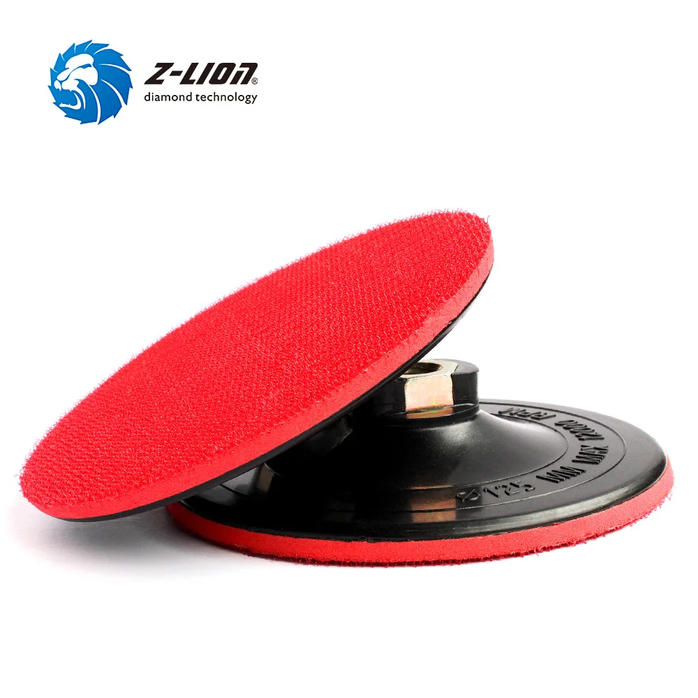 

Z-LION 2pcs 5" Backing Pad Plastic Foam Backer Pads M14 5/8-11 Hook & Loop For Polishing Pad Holder Plate