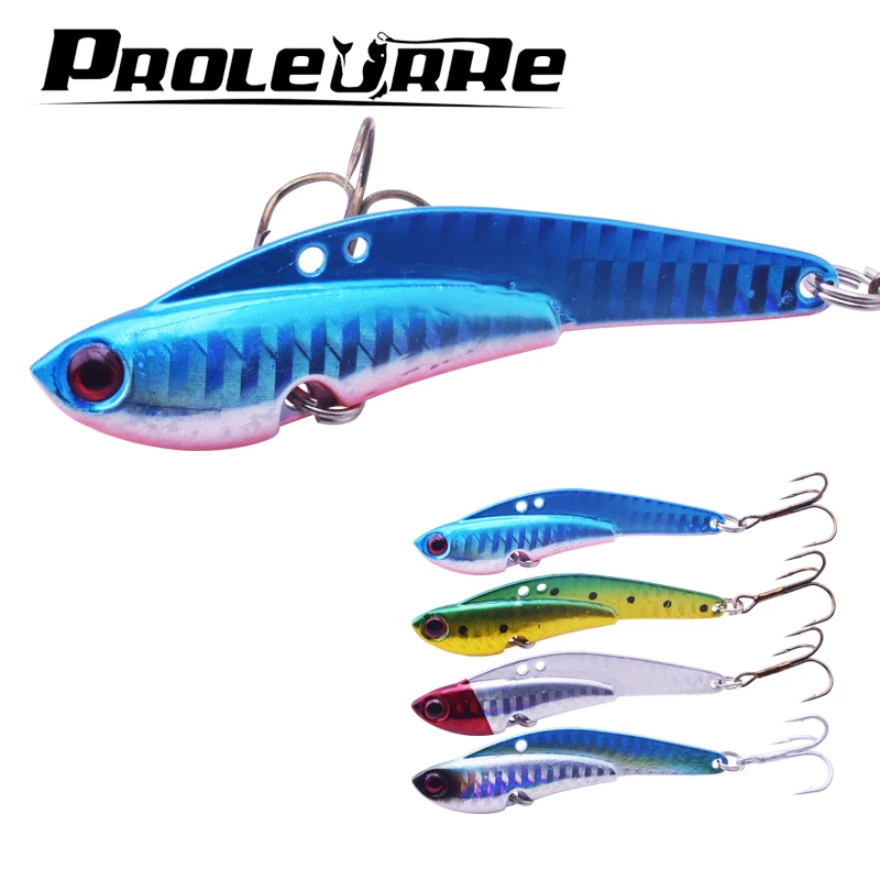 

1Pcs 7.5cm 27g metal winter VIB fishing lure hard bait with lead inside ice sea fishing tackle diving swivel jig wobblers