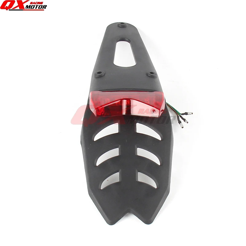 Universal Mini Fender LED Stop Tail Light - Lamp Plate Recreation Registration for Kayo Apollo Bosuer Xmotos Dirt Pit Bike