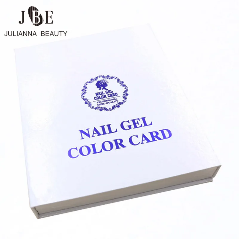 

New Nail Art Display 120 Colors Nail Gel Color Card Polish Display Chart Book Nail Art Display Tools Showing Shelf Gift