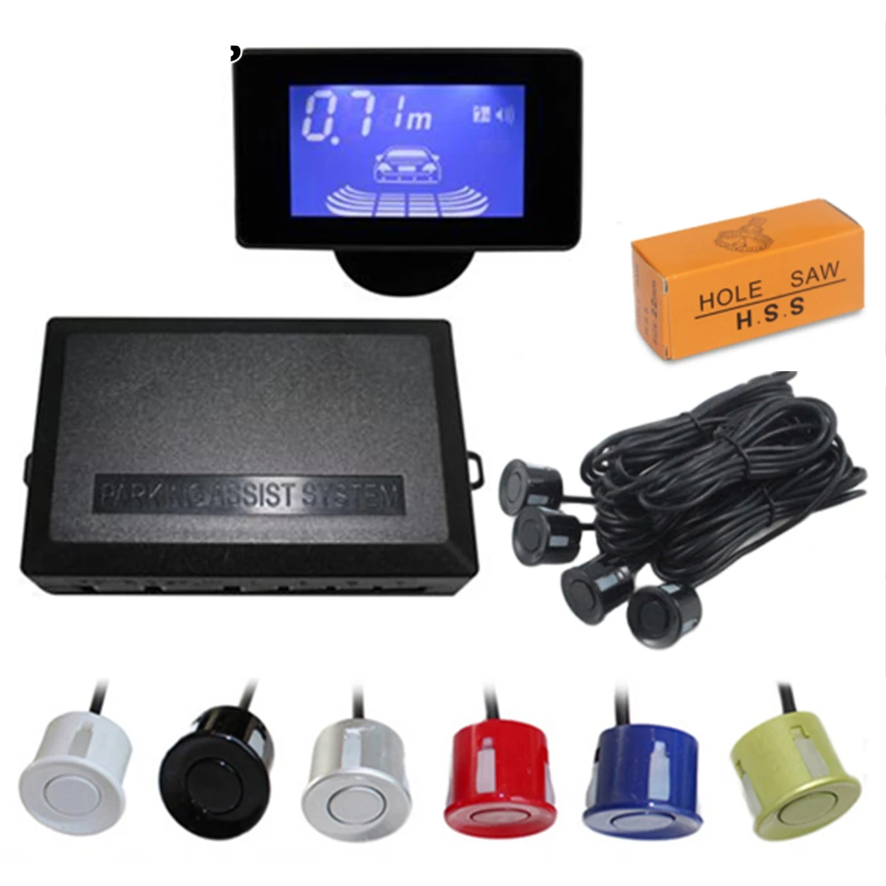 

Auto Parktronic Parking Sensor Kit Display 4 Sensors For Chevrolet Cruze Aveo Lacetti Captiva Cruz Spark Orlando Epica Sonic