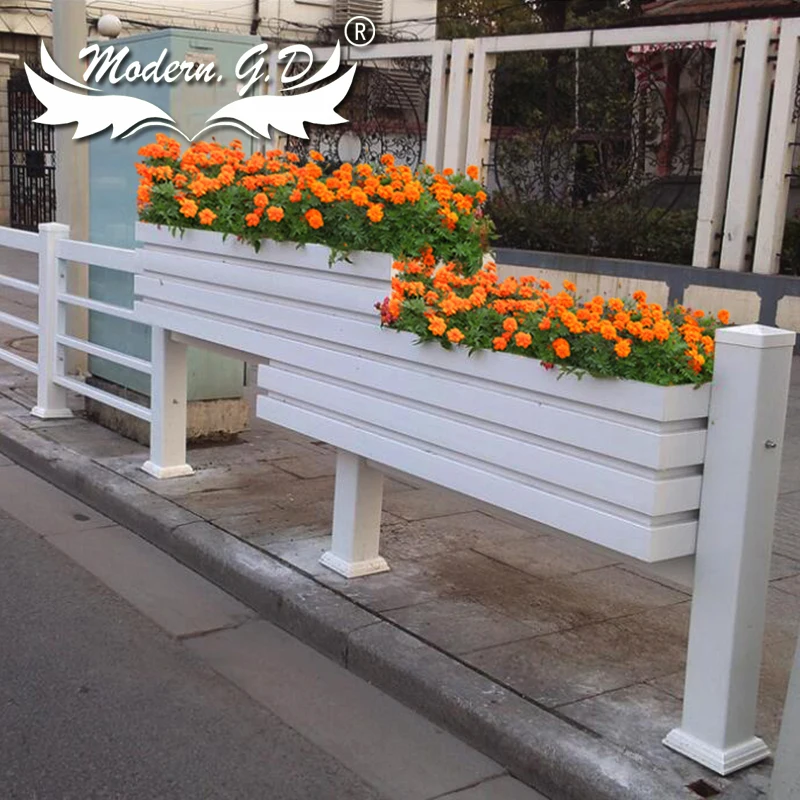 Best price building raised bed planter modern white pots rectangular flower box