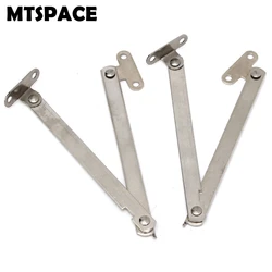 MTSPACE 2pcs/Set Stainless Steel Cabinet Cupboard Furniture Doors Close Lift Up Stay Support Hinge Kitchen Long Service Life