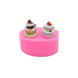 Gadgets Fondant Molds Miniature Cake Silicone Mold Sweets Dollhouse Charm DIY Cabochon Resin Polymer Clay Fruit Strawberry