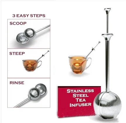

Free shipping! 304 stainless steel movable tea ball, creative tea strainer tea filters tea infusers Export for Japan quality
