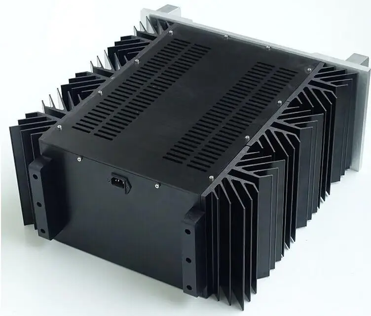 Chasis de amplificador de potencia, carcasa de aluminio grande, carcasa de amplificador de potencia/funda de amplificador de audio para el hogar DIY