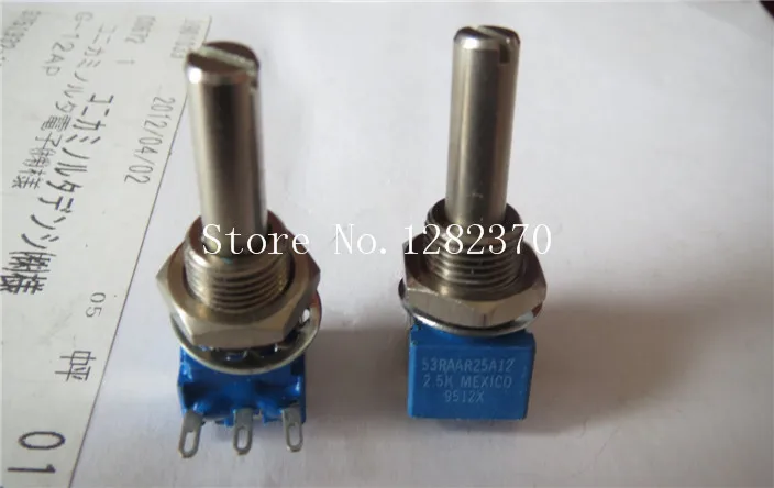 

[BELLA] US imports BOURNS 53RAAR25A12 2.5K potentiometer handle length 25MM 10MM hole --5PCS/LOT