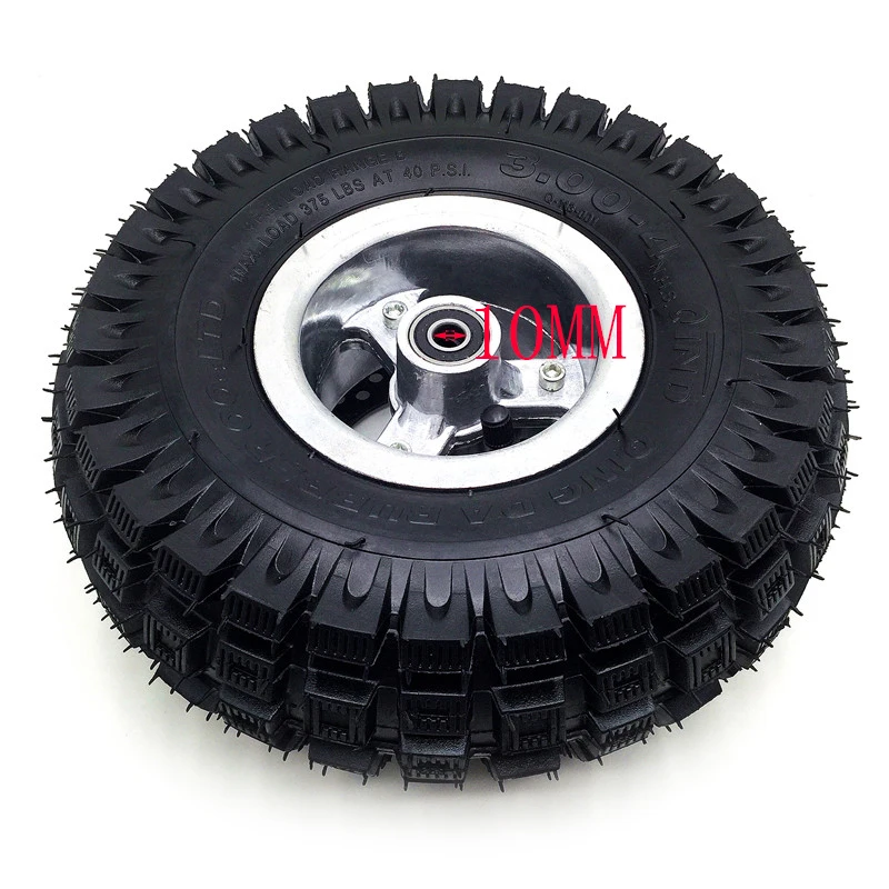 3.00-4 Electric Scooter Front Wheel tyre Alloy Rim hub and inner tube wheels 140MM Brake Disc Plate Gas scooter bike