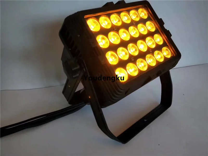 8 pieces Outdoor ip 65 rate led city color RGBWA 5in1 wall washer dmx led lights 24*15w waterproof led wall washer light rgbwa