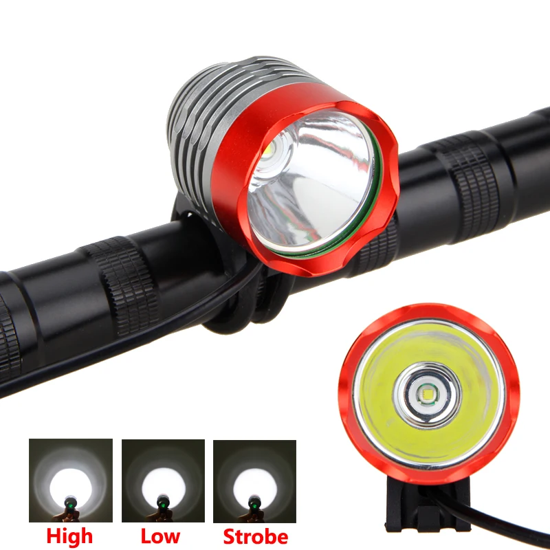 Alleen Lamp! 2500LM Led Voorkant Fietslicht 3 Modes Bike Koplamp Voor Fietsen Camping