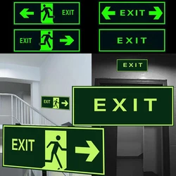 Roadstar 10 pieces Luminous Tape Self-adhesive Glow In Dark Sticker For Exit Sign Wall Safety Stage Night Vision Home Decoration