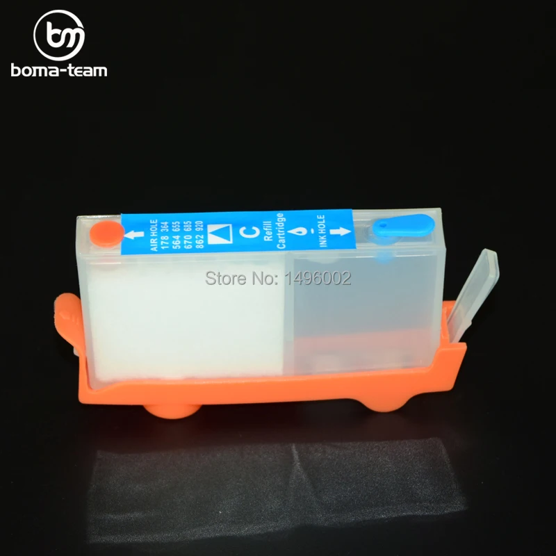 4pcs empty refillable Ink cartridges for HP 862