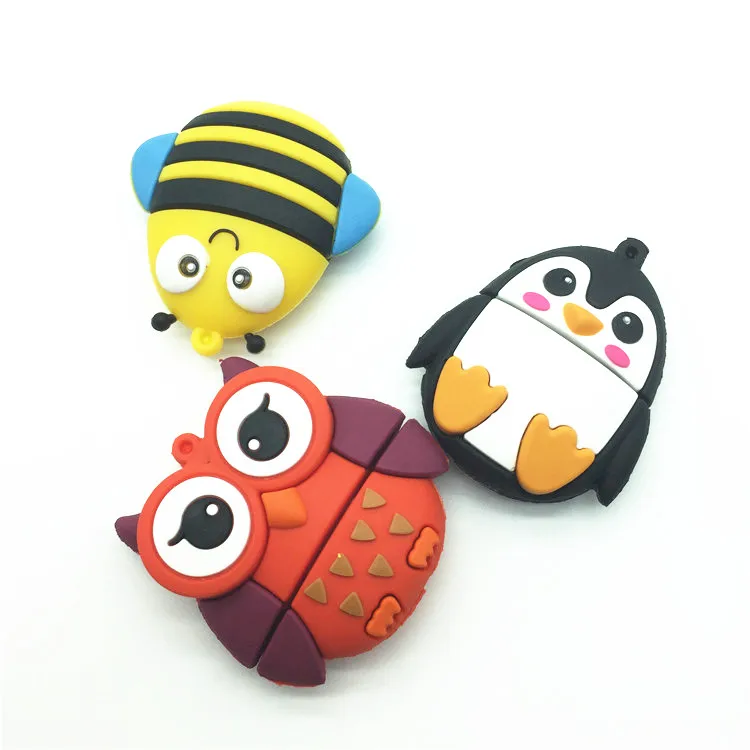 new arrival 4GB 8GB 16GB 32GB 64GB pendrive silicone Mini Owl usb flash drive Pen drive Memory stick lovely U Disk top Quality