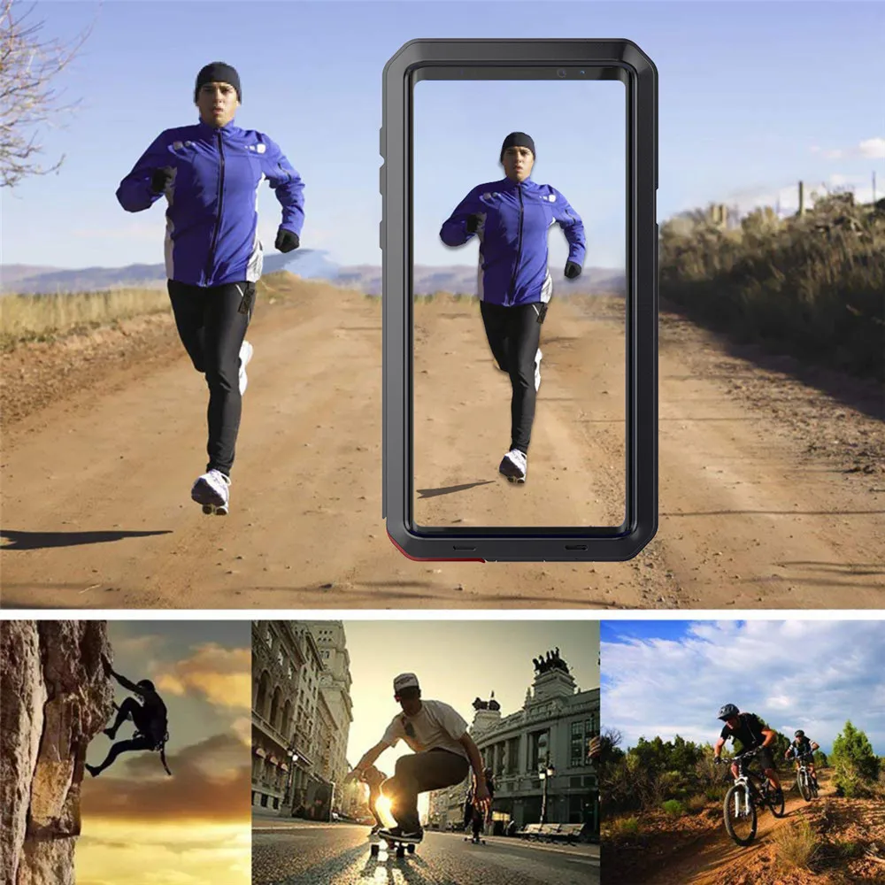 Tempered glass+Metal Case For Samsung galaxy S24 Ultra S23 S22 S21 S20 S10 Note 20 10 9 8 Heavy Duty Armor Shockproof Cover Case