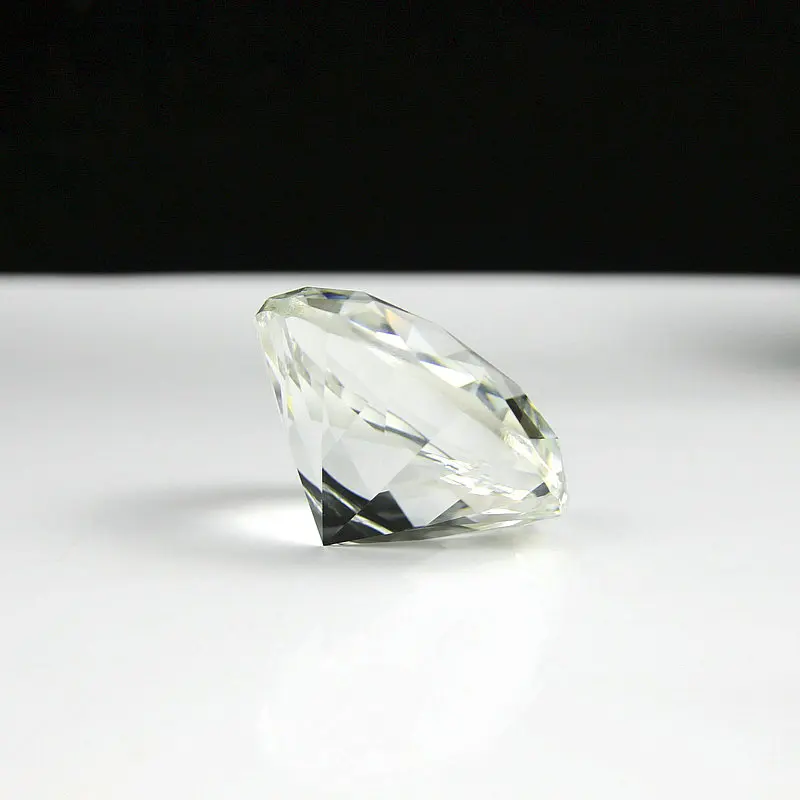 Joya de piedra de cuarzo para decoración del hogar, cristal de diamante puro transparente, 5cm