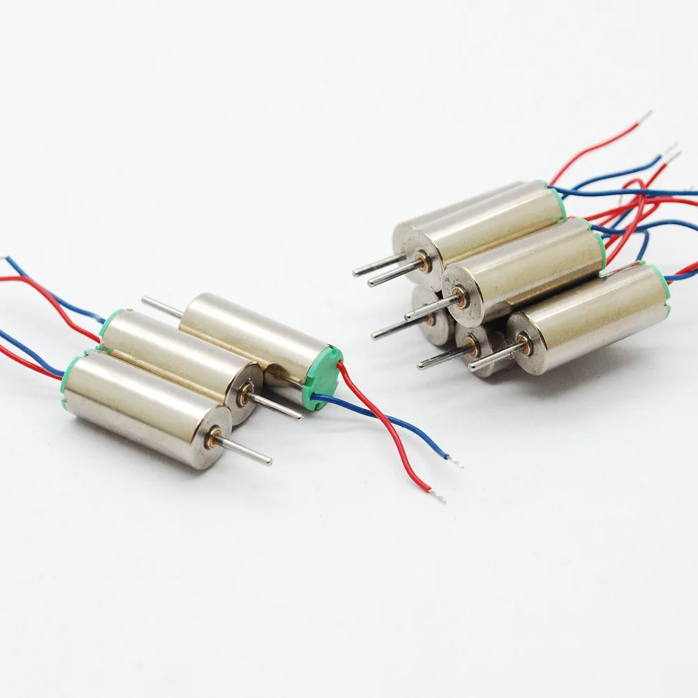 wholesales 50pcs 6x14 614 DC Coreless Motor 3.7V 0.08A 51000RPM Helicopter Aircraft Toy Strong magneti