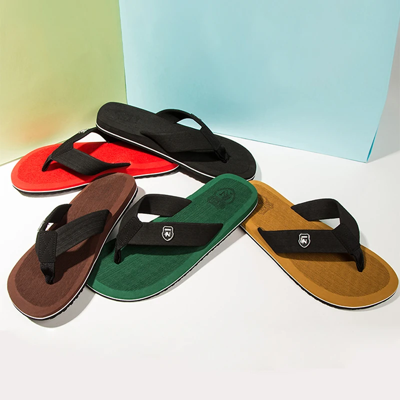 Big Size 50 Men Slippers Beach Shoes Outdoor Men Flip Flops Mens Sandals Summer Casual Shoes Good Quality Classic Flip Flops Men