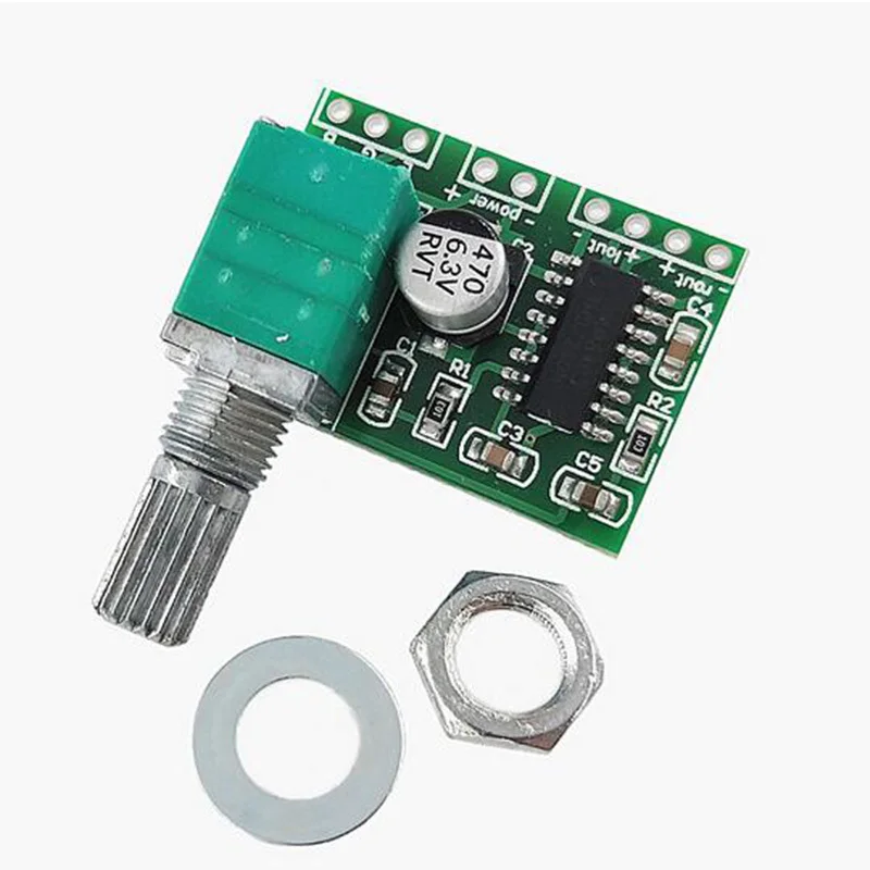 Mini 5V Audio Digital Amplifier Board PAM8403 Support USB Powered Two Channel Stereo Amp 3W+3W with Switch Potentiometer