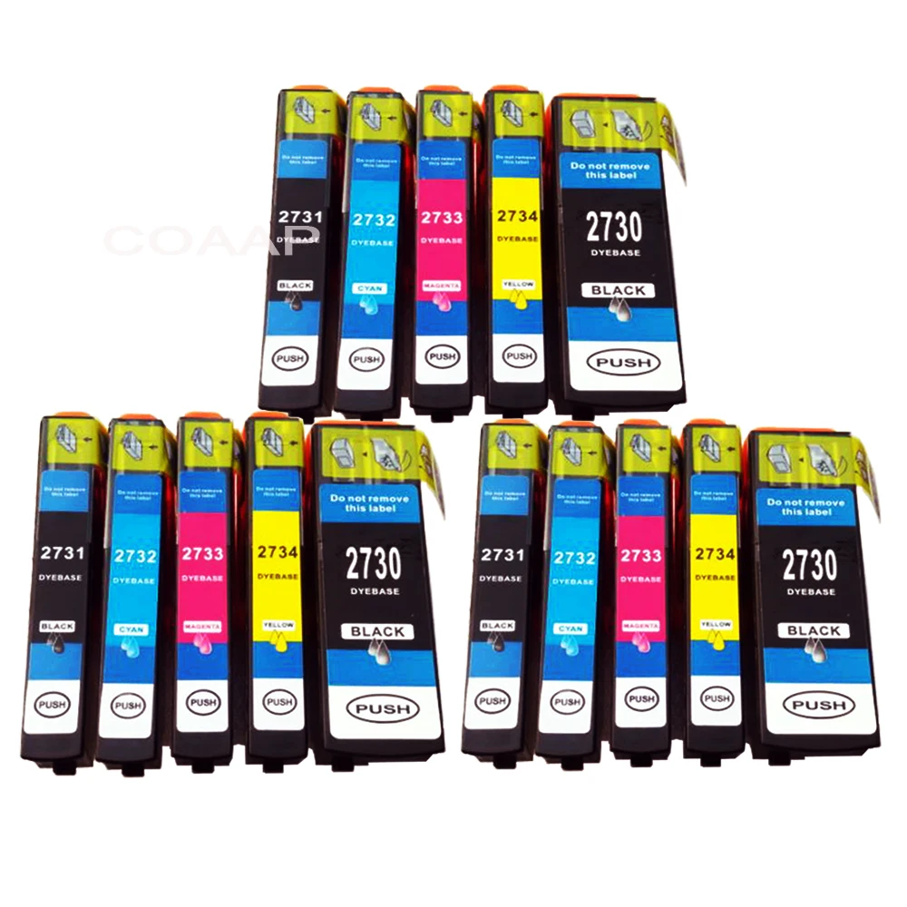 15pcs 273XL T2730 ink Cartridge for Compatible Epson T2735 Expression XP510 XP610 XP710 XP600 XP700 XP800 XP520 XP620 printer