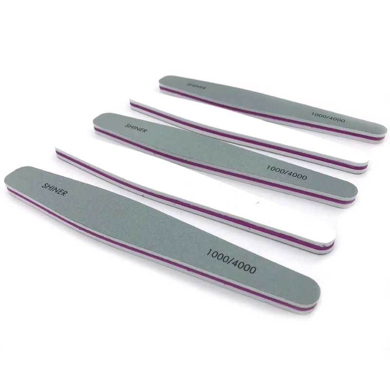 10 Pcs/lot Nail Buffer File 1000/4000 Grit Pro Polishing Blocks Buffing Sanding Files Nail Art Accessories Manicure Tools Buffer