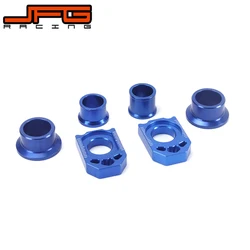 Motorcycle CNC Front Rear Wheel Hub Spacer Chain Adjust Axle Blocks For YAMAHA YZ250F 2012 2013 YZ450F 2010 2011 2012 2013