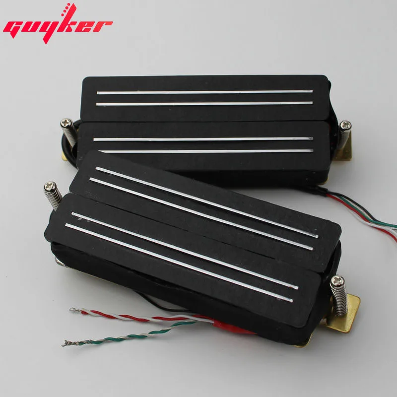 A Set Of High Power Guitar 8 String Humbucker Pickup Black