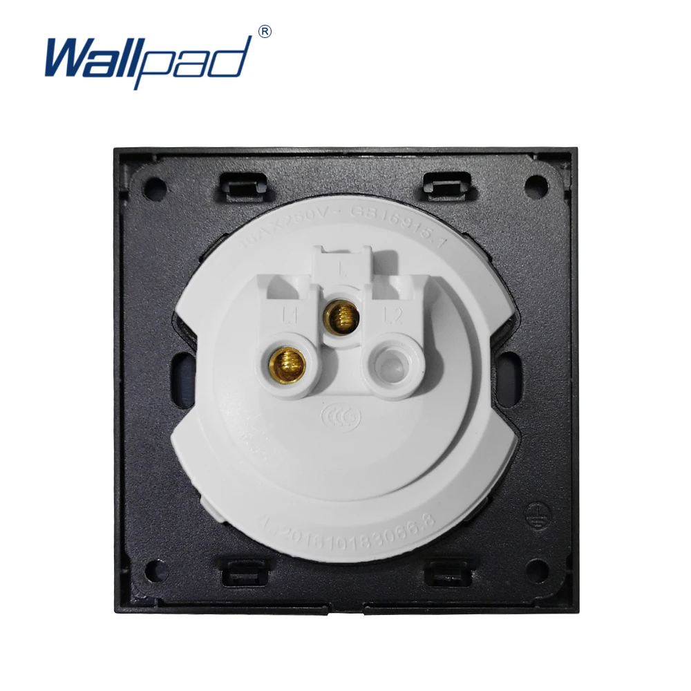 Wallpad L6 White 1 Gang Doorbell Bell Switch Push Button Glass Panel Single Frame