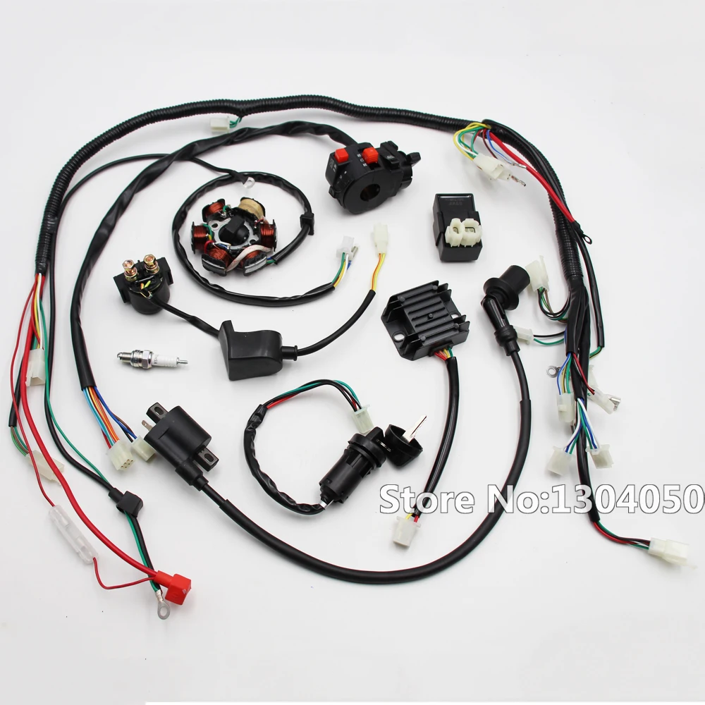 

WIRING HARNESS GY6 150CC 125CC ELECTRICS ATV BUGGY SCOOTER WIRE LOOM STATOR MAGNETO COIL SOLENIOD new