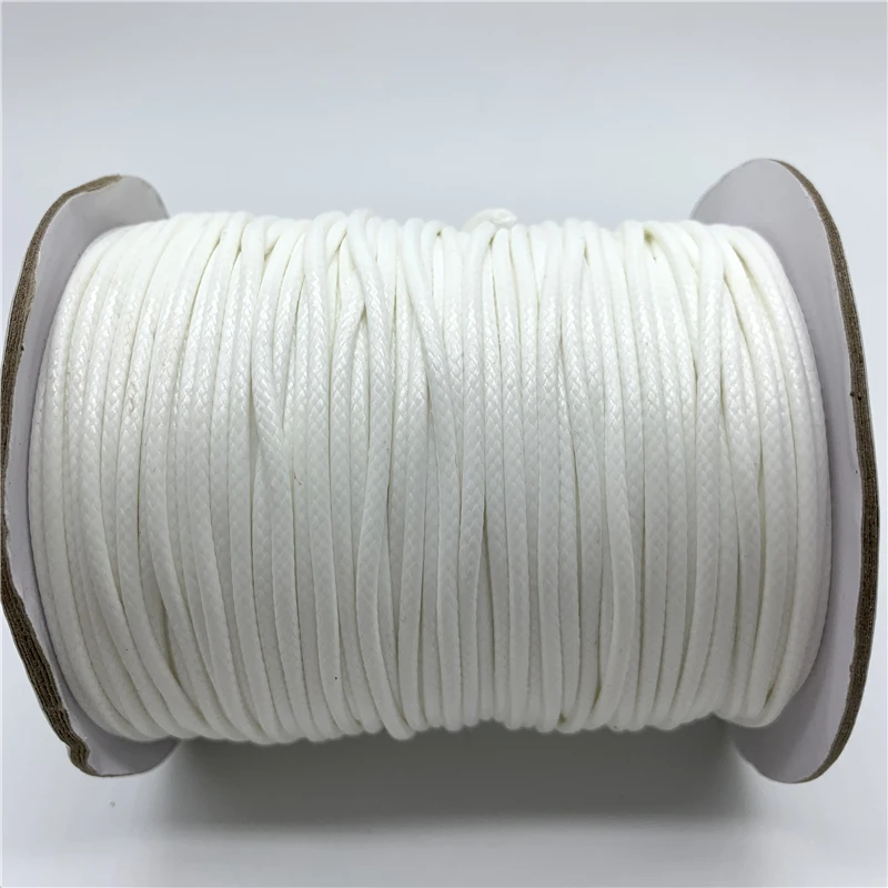 5yards/Lot 2mm Waxed Cotton Cord Waxed Thread Cord String Strap Necklace Rope Beads For Jewelry Making For Shamballa Bracelet