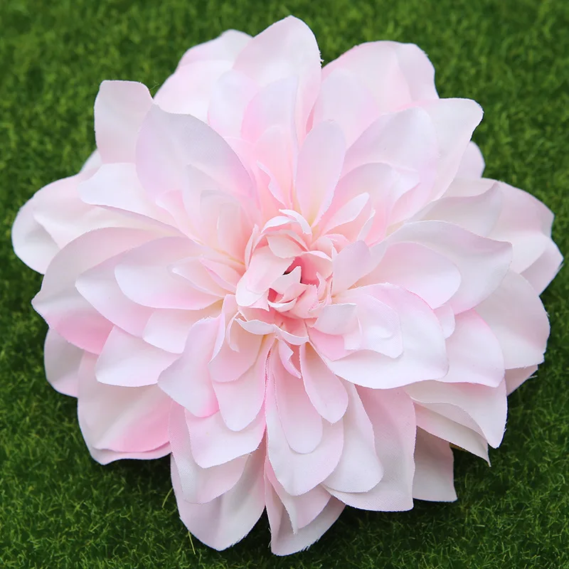 6pcs 14cm high-end artificial flower dahlia wedding party home decoration silk flowers Manual DIY image 2