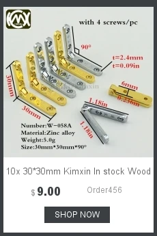 32 Stück 30*30*6mm Kimxin Hochwertige Handgefertigte Holzscharniere aus Zinklegierung für Schmuckboxen, Sammlerstücke, Stifteboxen und Geschenkboxen – Detail 3