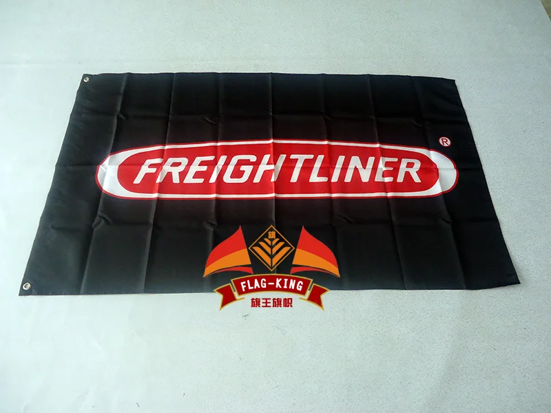 

for freightliner racing flag,freightliner racing 90*150CM polyester banner