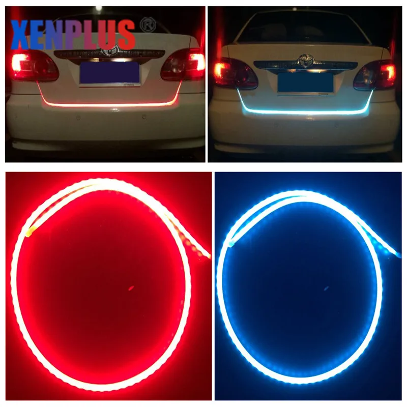 Xenplus 車のリアトランクライトストリップ LED 装飾ランプテールライト警告ライト動的ブレーキターン信号ランプ用