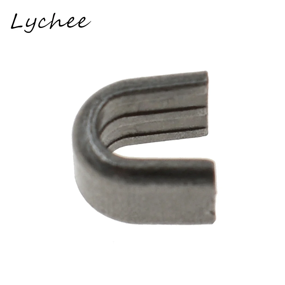 Lychee 20pcs 8# Silver Black Color Copper Zipper Top Metal Stopper DIY Handmade Craft Sewing Zipper End Accessories